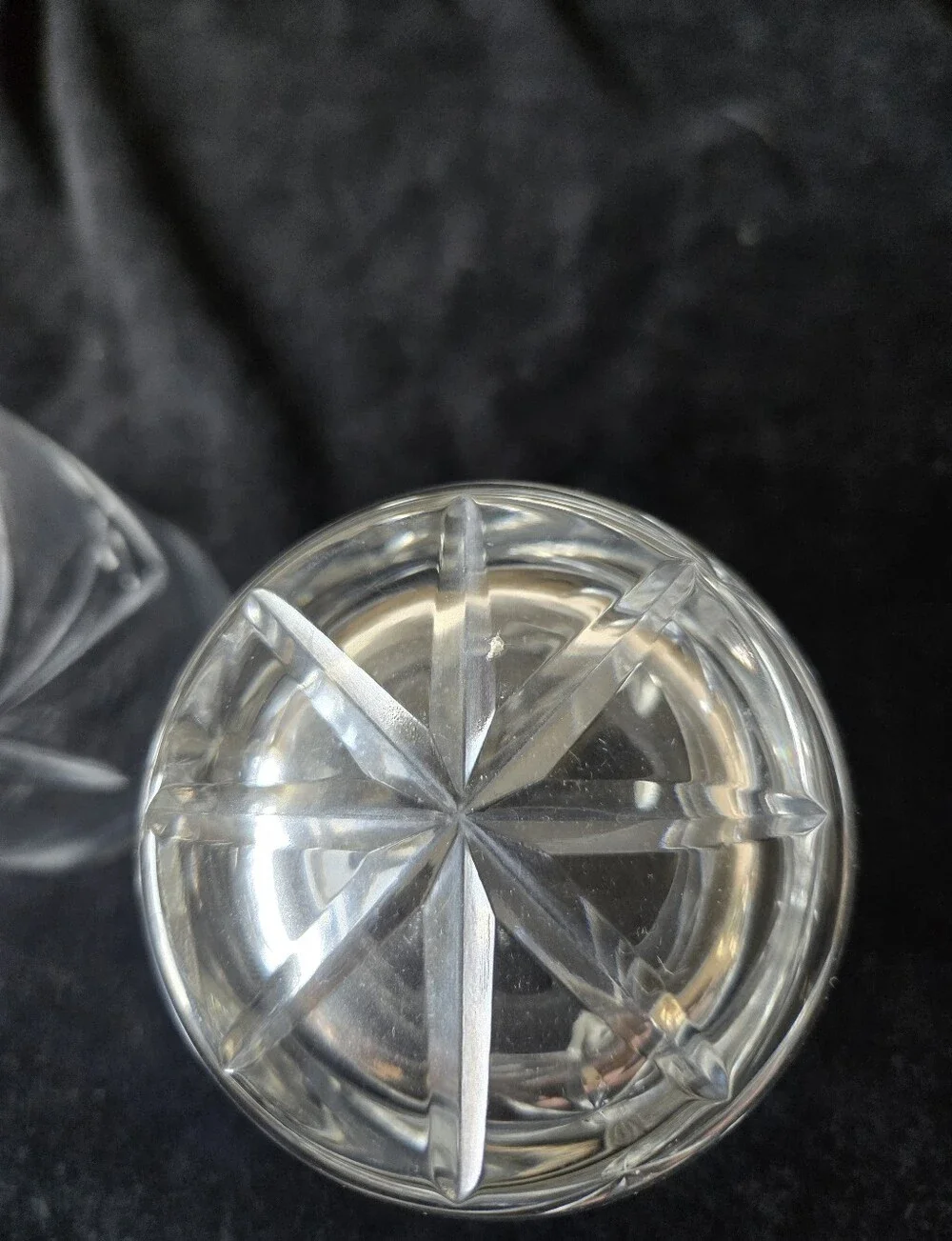 Crystal Cut Whiskey Glasses - Clear Set of 2